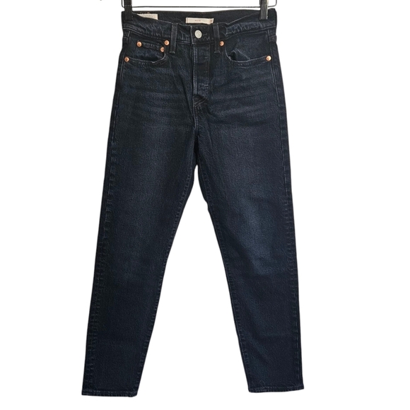 Levi's Black Wedgie Button Fly Jeans Size 25 - Picture 1 of 9